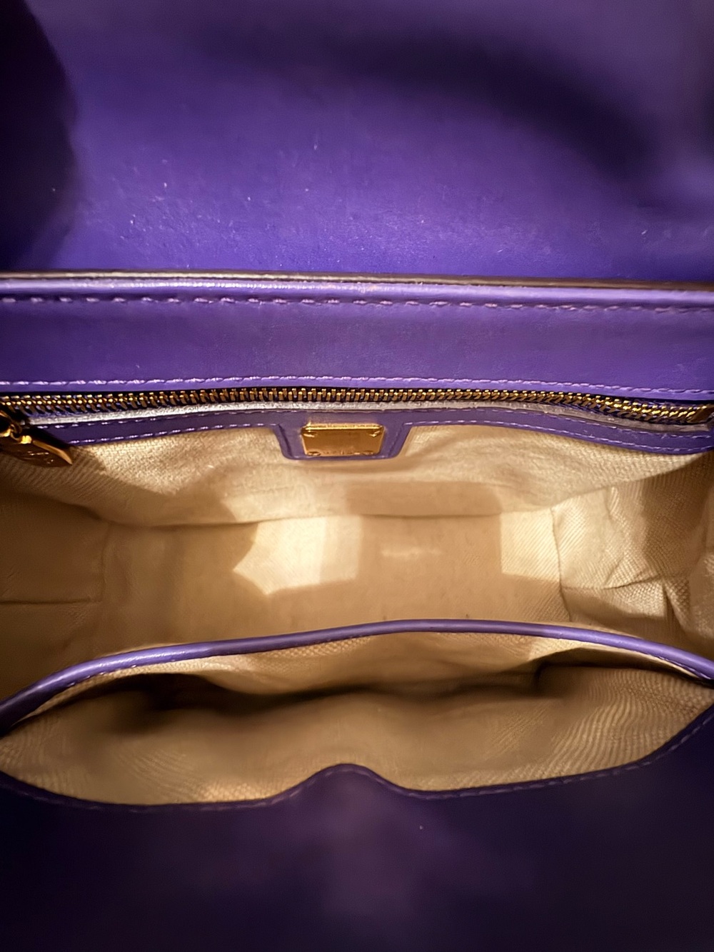 MCM Christina Satchel purple leather - Picture 13 of 14